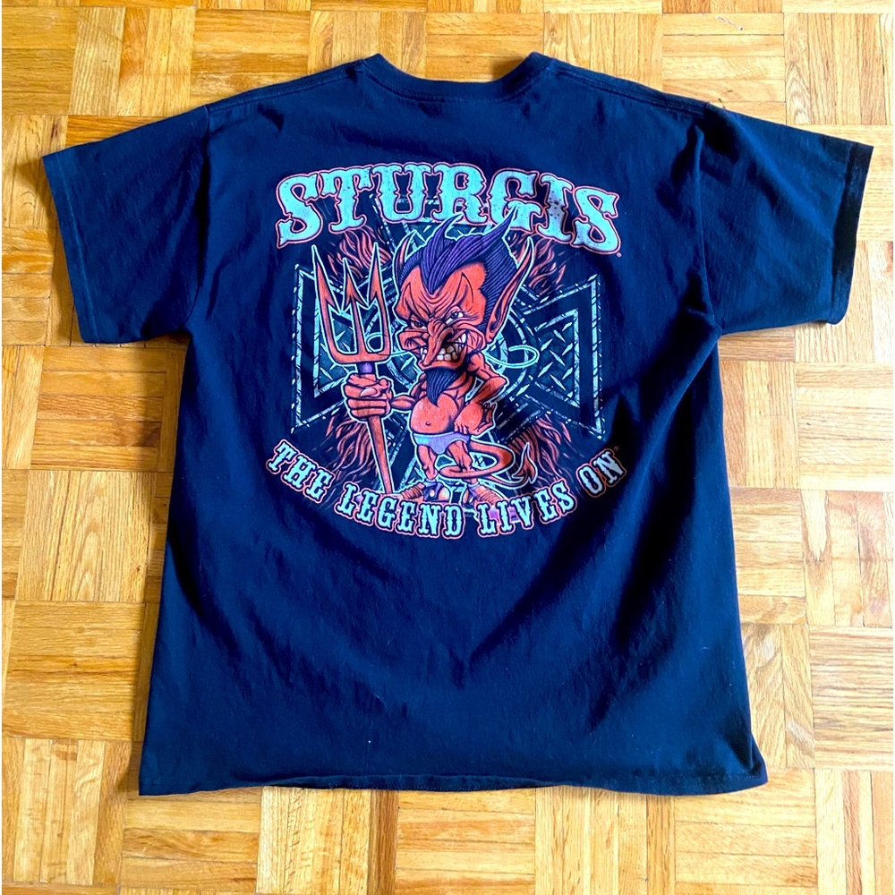 Vintage Sturgis Bike Week Motorcycle Shirt - L - Harley Davidson - Indian